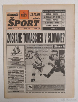 Staré noviny Denník Šport 2 - 5