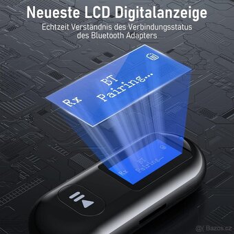 Behozel AUX Bluetooth vysílač/ přijímač s displejem nové - 5