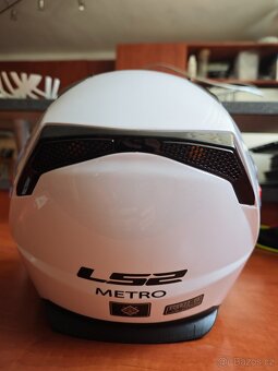Helma moto LS2 FF324 METRO Gloss White vel.M - 5