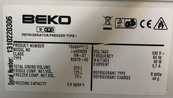 Kombinovaná lednice BEKO K5270-HC - 5