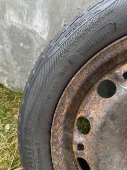 Plechové disky 5x100 r15 + zimní pneu - 5