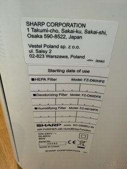 Čističky a zvlhčovače vzduchu SHARP - 5