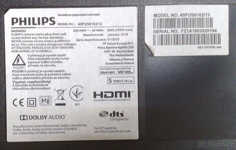 Prodam SMART WiFi TV Philips 49PUS6162-123cm(49") 4K UHD.Za - 5