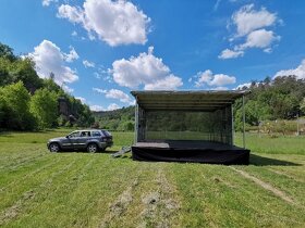 Mobilní pódoim 6x6m, 8x6m pronájem - 5