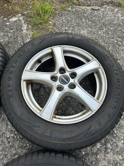 Alu kola Borbet R16 5x112 VW,Škoda + zimní pneu 215/60/16 - 5