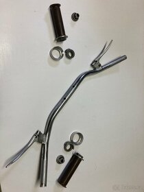 otočný levý i pravý heft,veterán (50-60 léta),řidítka Jawa,Č - 5