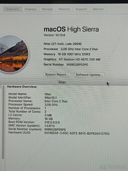 iMac, 27” z roku 2009 C2D - 5