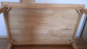 Dřevěný jídelní stůl 120x75x73cm - 5