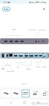 Dokovací stanice - i-tec USB 3.0 / USB-C 5K/2x 4K 60Hz video - 5