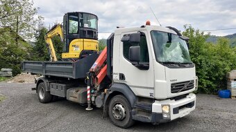 Volvo FLB3C s kontejnerem + Bagr Yanmar Vio 33 - 5