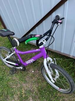 🚲 WOOM 3 - vel. 16” – dětské kolo (fialovo-bílé) - 5