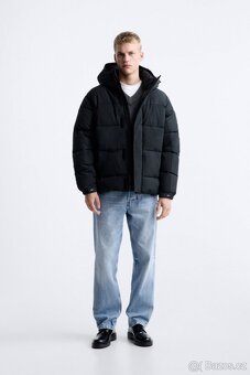 Péřová bunda Zara z ripstopu, velikost L - 5