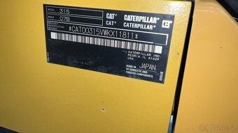 Pásový otočný bagr CAT 315 VW - 5