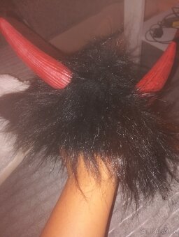 Prodám krampus čert komplet +masky - 5