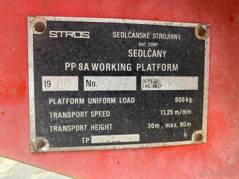 Pracovní plošina Stros - 5