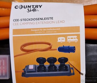 Zásuvková lišta CEE pro karavany, 1.5m. NOVÁ. - 5