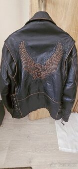 Kožená bunda - křivák Brixton - 5