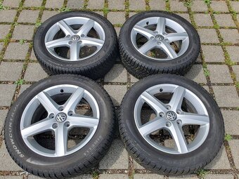 Alu kola VW 5x112 r16 6j et48 pneu 205/55/16 - 5