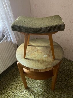 starožitná skříň, stolek, křesla - 5