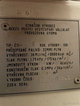 Koupím plynový kotel ETI - 5