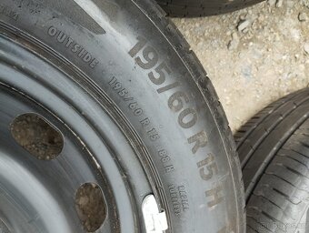 ocelová kola Ford 6x15 4x108 et37,5+letní 195/60/15 - 5