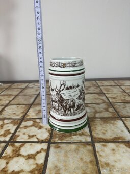 Vintage Pivní Korbel "Divoká Zvířata" - 5