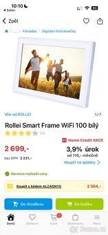 Digitální fotorámeček Rollei Smart Frame WiFi 100 bílý - 5