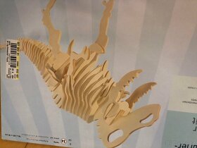 Tyrannosaurus Rex Puzzle Dinosaurus - 3D vzhled 7let + Tchib - 5