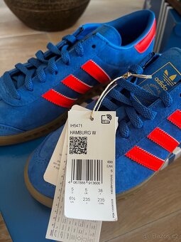 Adidas Hamburg Bluebird/solar orange - 5