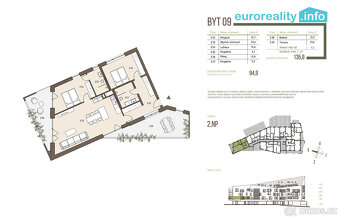 Prodej, apartmán 3+KK, 94,9 m2, balkón a terasa, Železná Rud - 5
