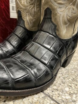Lucchese Western boty US 10,5EE (44) velky alligator - 5