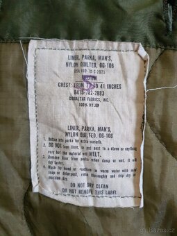Originál US Parka Šosák M65/M51 + zimní vložka + kapuca - 5