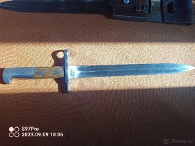 Bajonet Schmidt Rubin K 31 v top sběratelském stavu. - 5