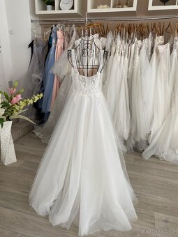 Svatební šaty vel.38-40 - 5