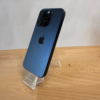 iPhone 15 Pro 128GB, 100% baterie, modrý, eSIM (rok záruka) - 5