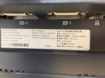 Dva 24” monitory HP LP2465 - 5