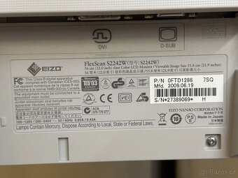 Eizo FlexScan S2242W 22" šedý - 5