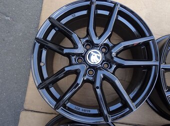 Alu disky černé na Škoda 17", 5x112, ET 52, šíře 7,5J - 5