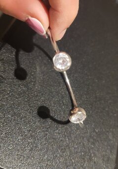 Nový dámský stříbrný náramek otevřený 925 třpytivý - 5