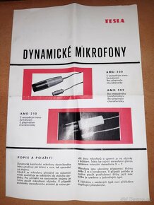 RETRO DYNAMICKÝ MIKROFON V KOŽENÉM POUZDŘE AMD210 - 5