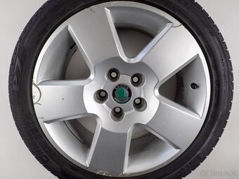 Škoda Superb - Originání 17" alu kola - Letní pneu - 5