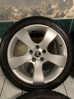 Alu kola Škoda R17 5X112 ZIMNÍ PNEU 225/45 R17 PEGASUS - 5