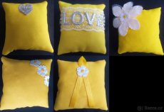 Svatební polštářky-různé barvy a druhy - 5