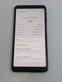 Samsung Galaxy A7 (2018) 4gb/64gb black. Záruka 6 měsíců. - 5