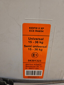Autosedačka Britax Römer KIDFIX II XP SICT 15-36kg - 5