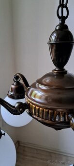 Starožitný šesti ramenný lustr, lustřík - 5