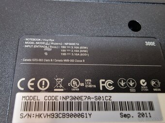Notebook Samsung 300E - 5