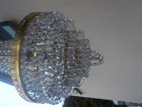 staré skleněné a mosazné lustry,lampy a svítidla - 5