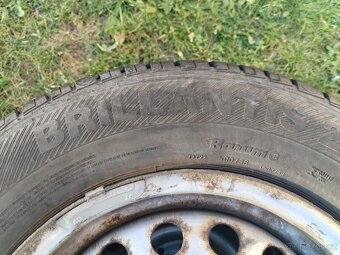 Prodám 2ks ocelových disků s letními pneu 175/70 R13 - 5