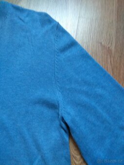 Nový pánský svetr C&A do "V" - světle modrý, L - 5